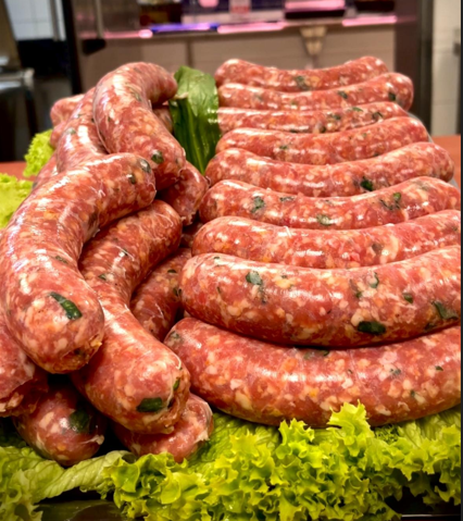 Bad Münstereifel: Käse-Spinat Bratwurst - Eigenkreation unserer Metzger!