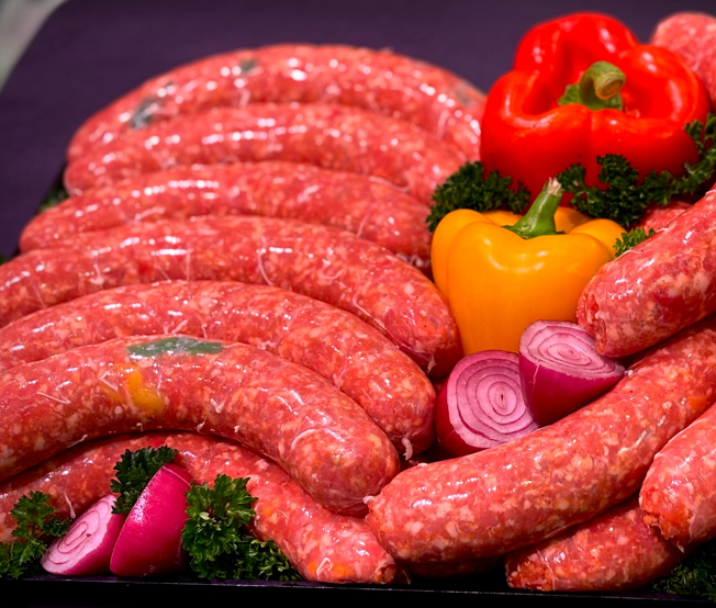 Bad Münstereifel: Paprika-Zwiebel-Bratwurst – Eigenkreation unserer Metzger!